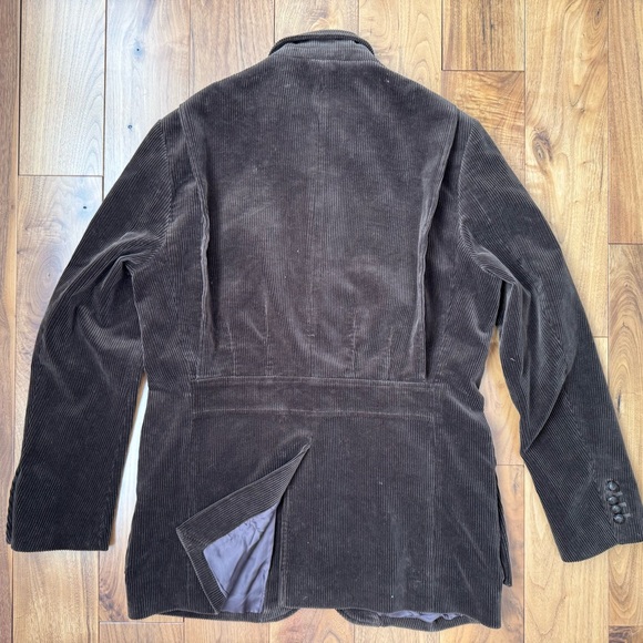 Vtg Polo Ralph Lauren Corduroy Hunting Shooting Sport Coat Blazer Brown Size M - Picture 12 of 16